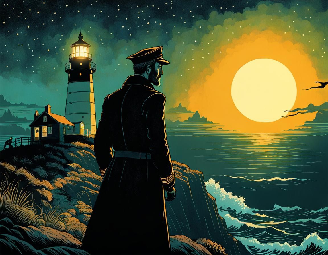 Lighthouse Keeper's Secret: Silhouette Animation