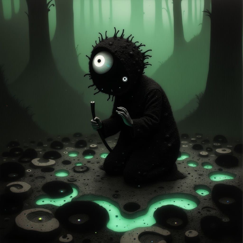 Cheshire Cat Ninja in Grungy Rainforest Arena