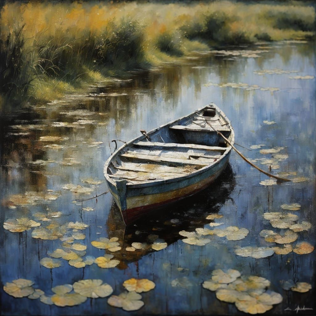 Summer Colors in Expressionist Impasto Painting