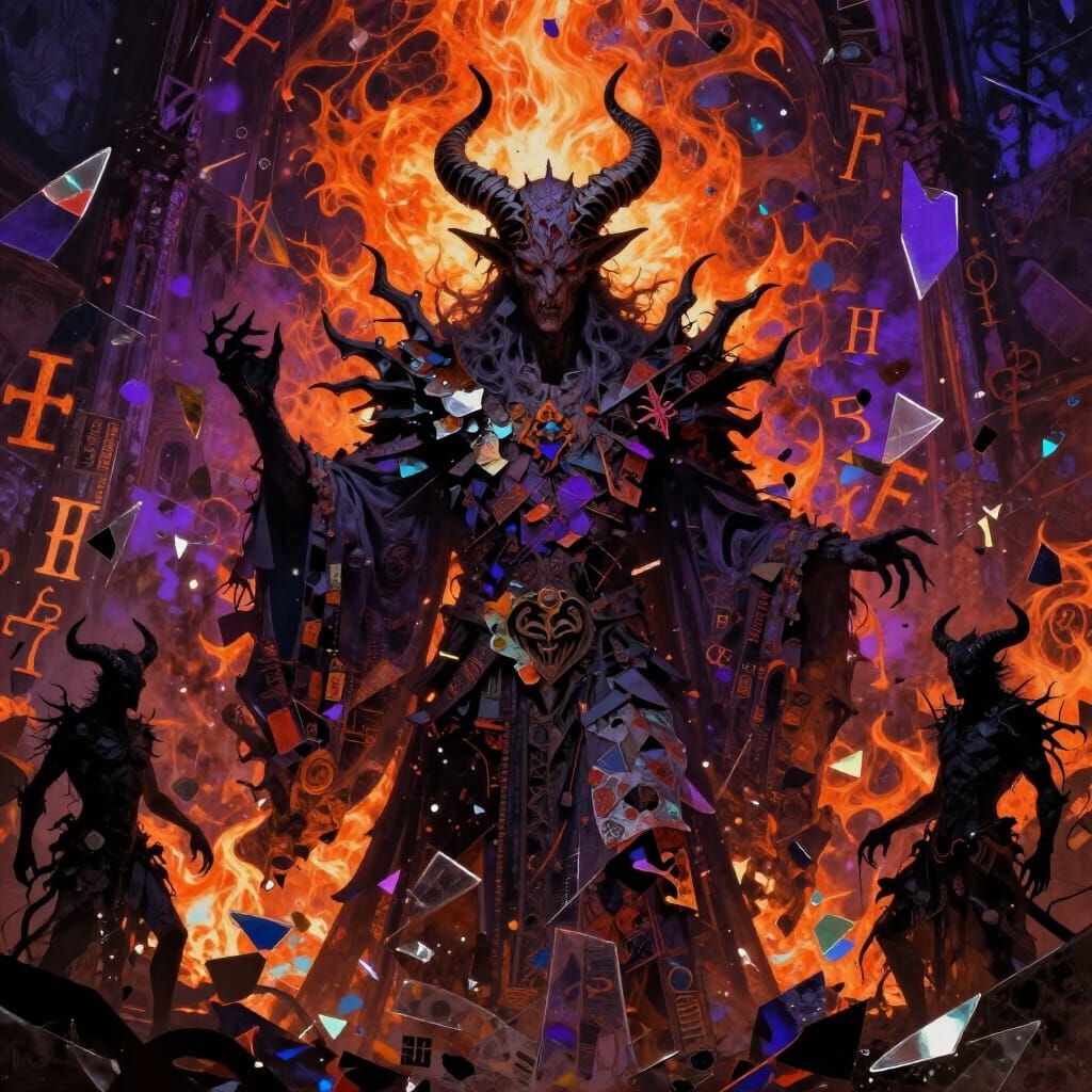 Demonic Overlord Commands Collage Nightmare