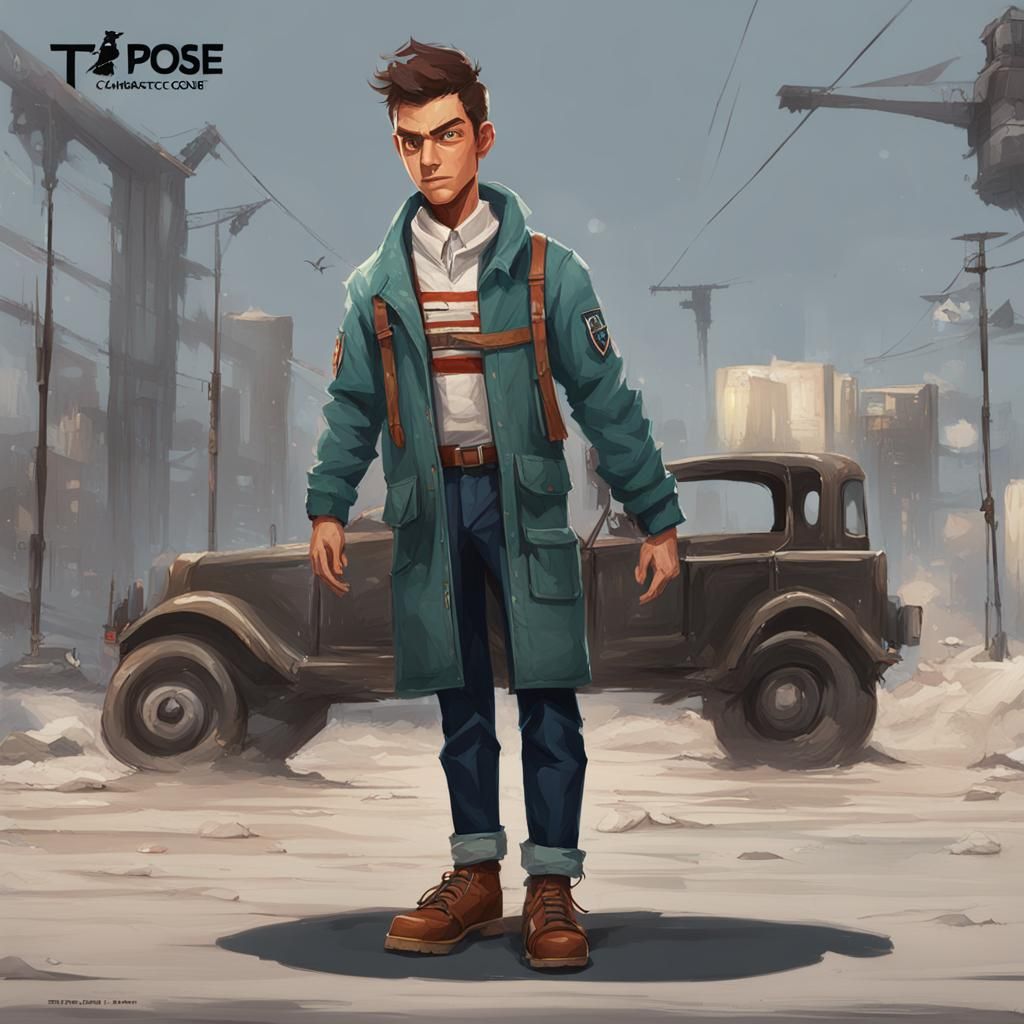 Character Concept Art: Figure in T-Pose