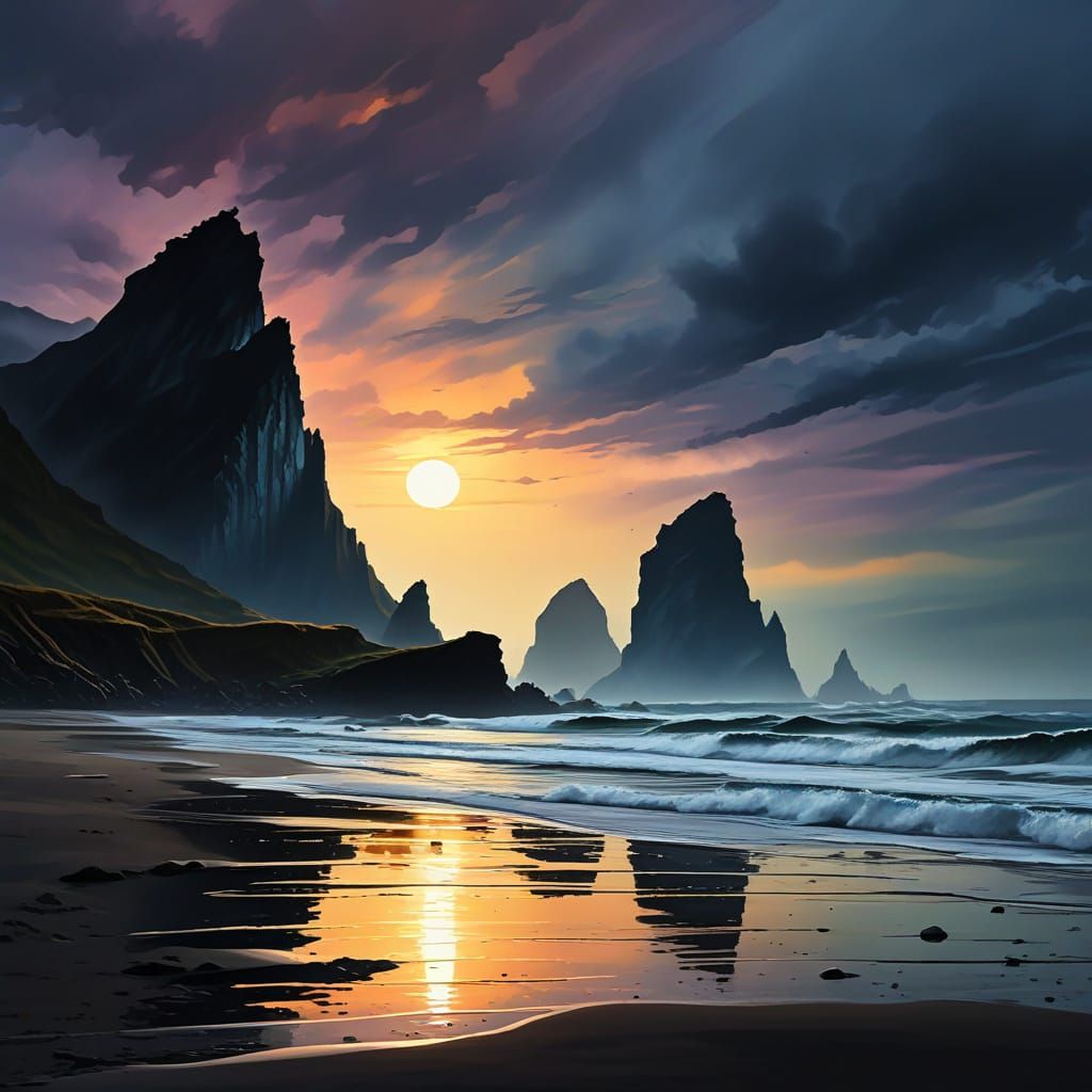 Surreal Post-Apocalyptic Landscape in Dye Transfer Style