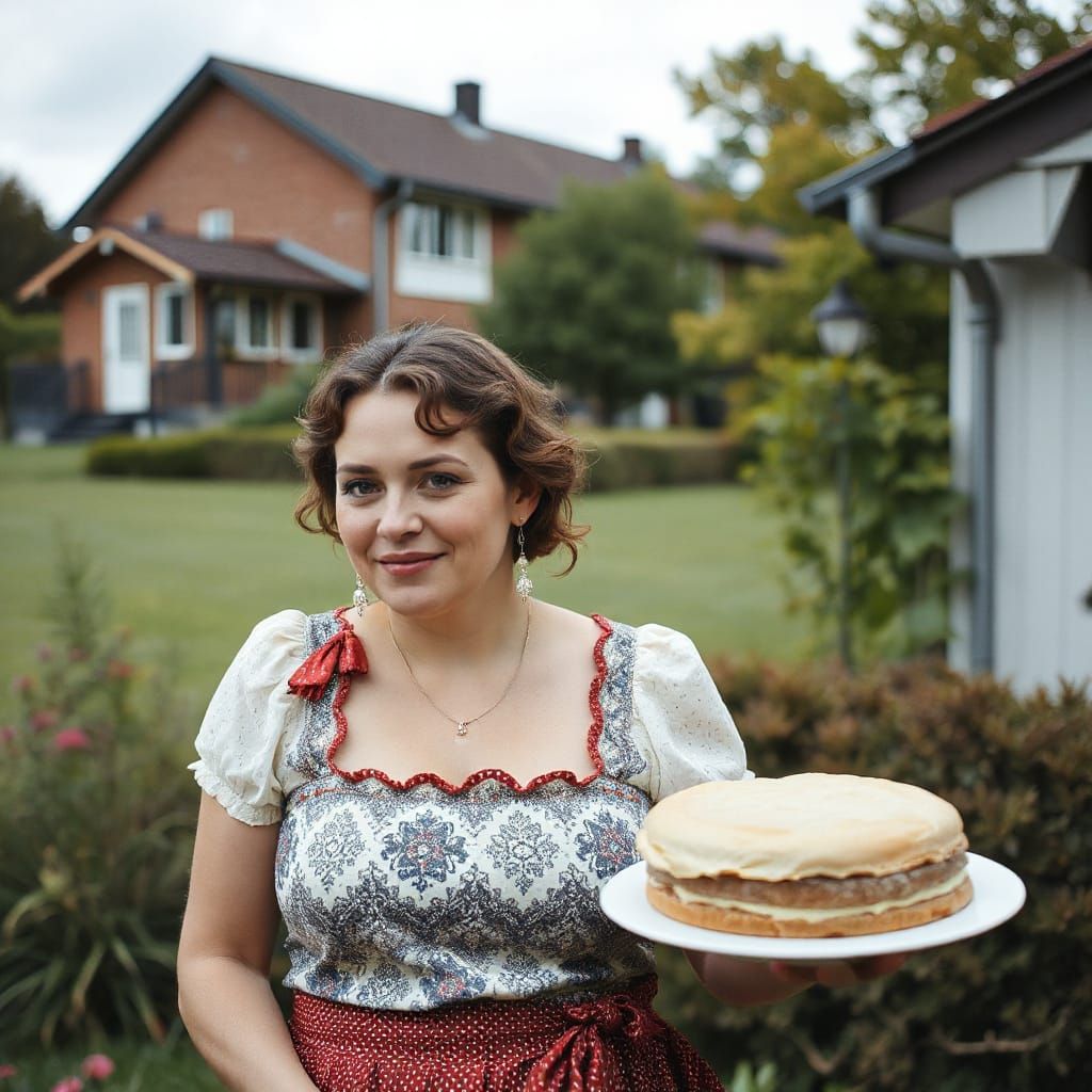 Woman Rings Bell Three Times in AI Art