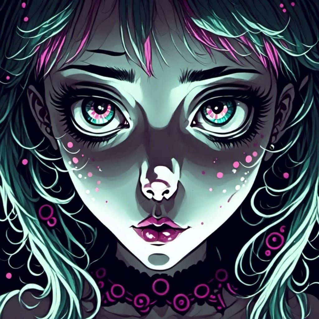 Eerie Eyes Glowing in the Darkness
