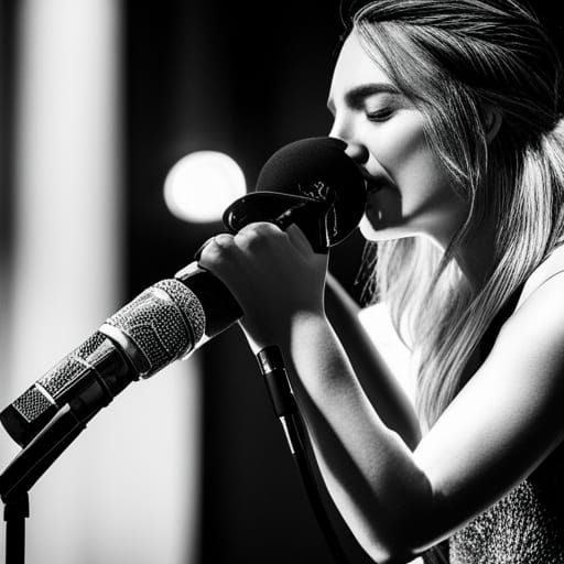 Grace Chatto Singing: Hyperrealistic Cinematic Portrait