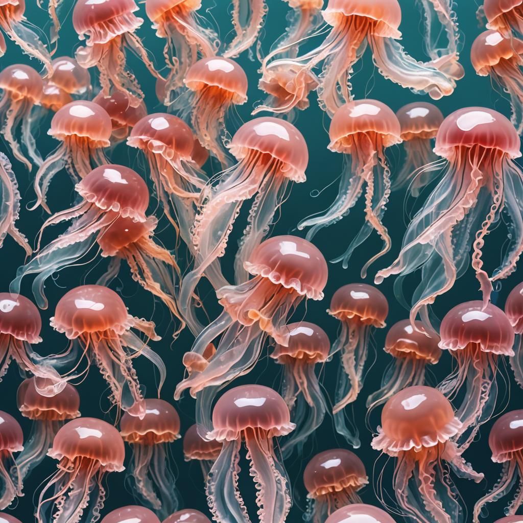 Jellyfish Made of Jelly: AI-Generated Art