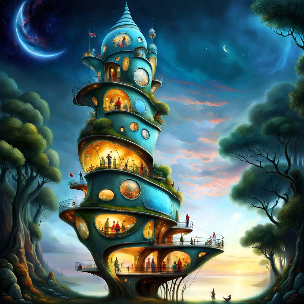 Futuristic Palace Inspired by Nature