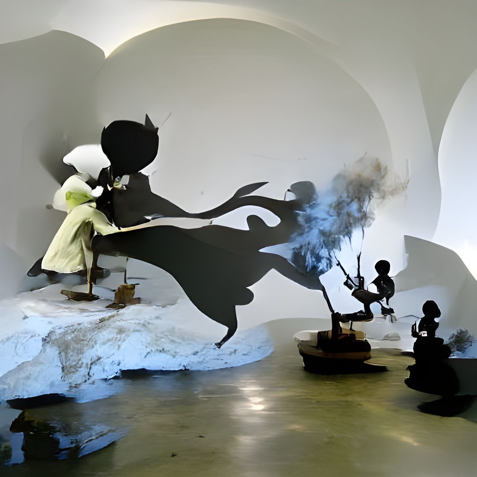 Elf Sorcerer Casting Spell in Comic Book Style