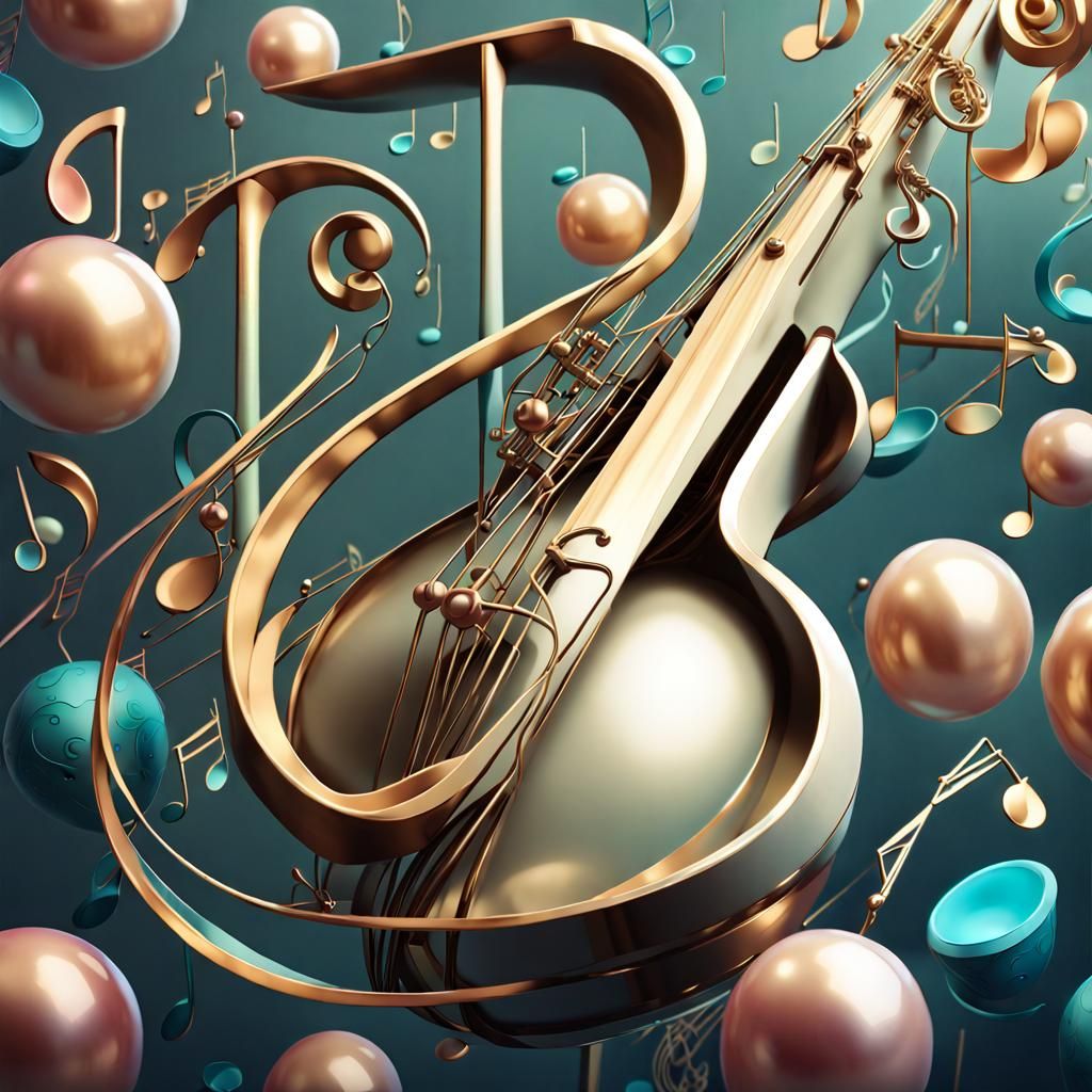 Whimsical Pearl Music: A Surreal Artscape