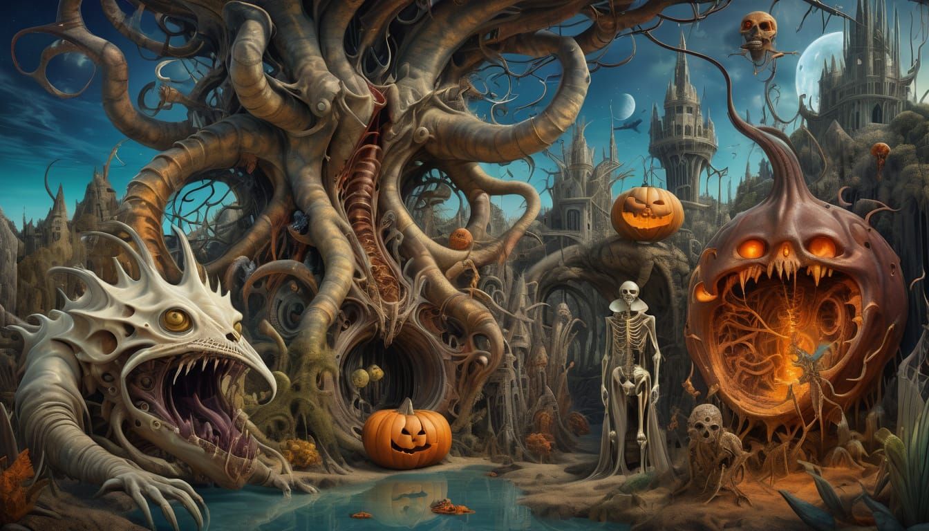 Surreal Halloween Party with Cryptids and Freaks