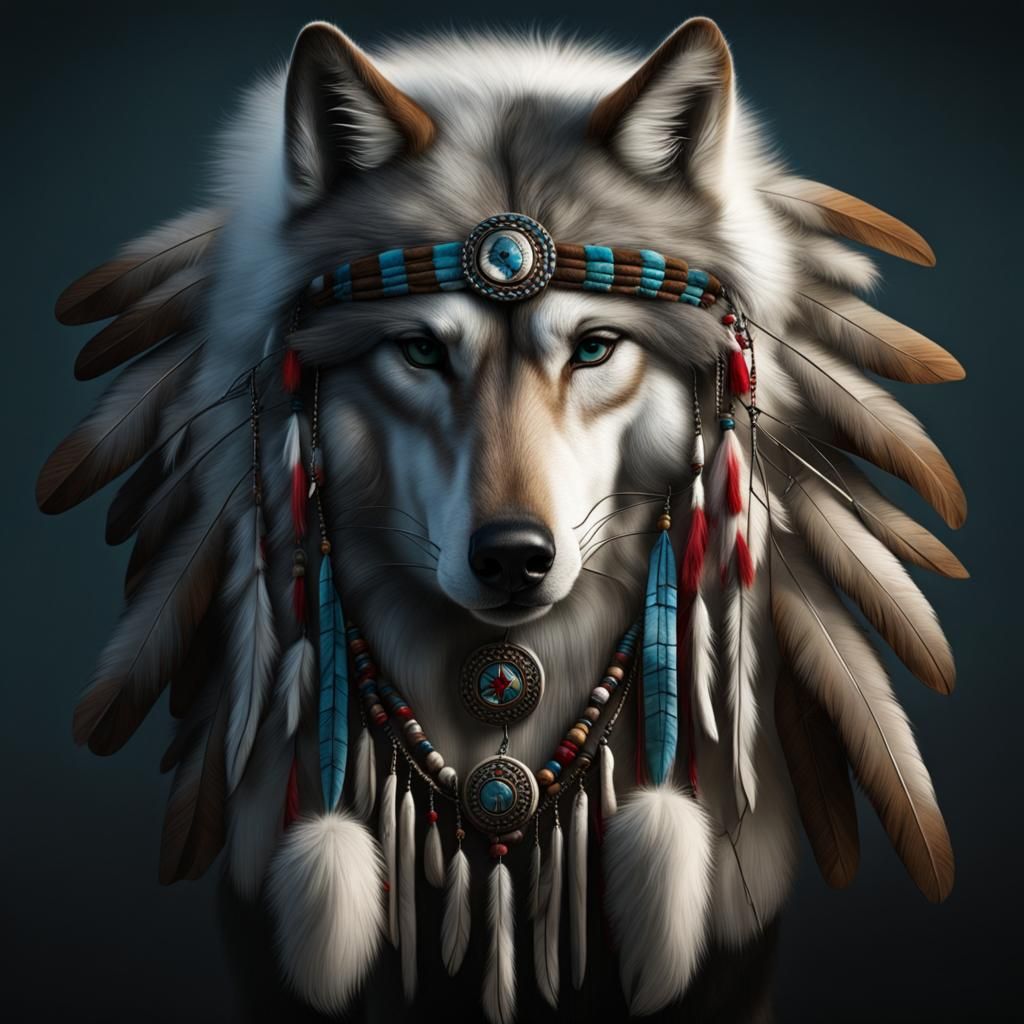 Les Amérindiens ont une relation étroite avec les loups.