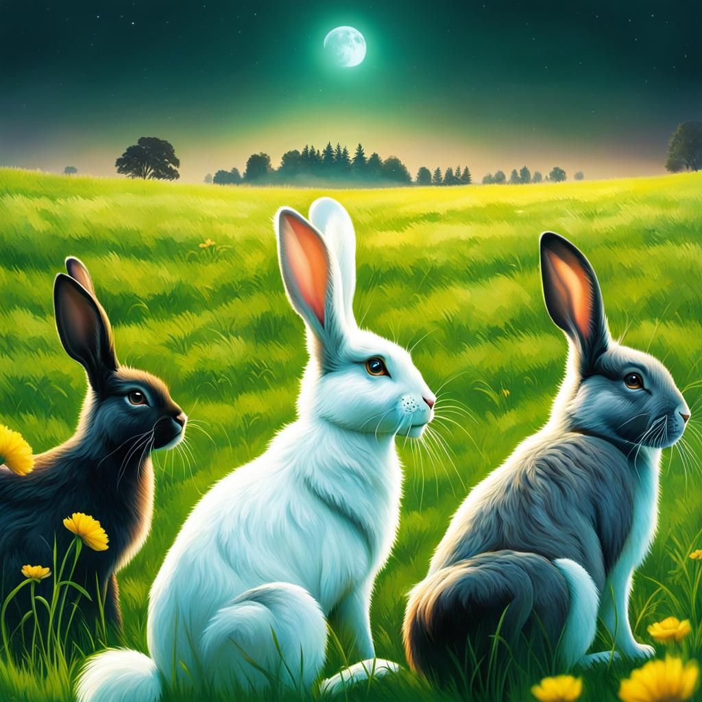 Image: Sometimes a rabbit's life is boring.  /4