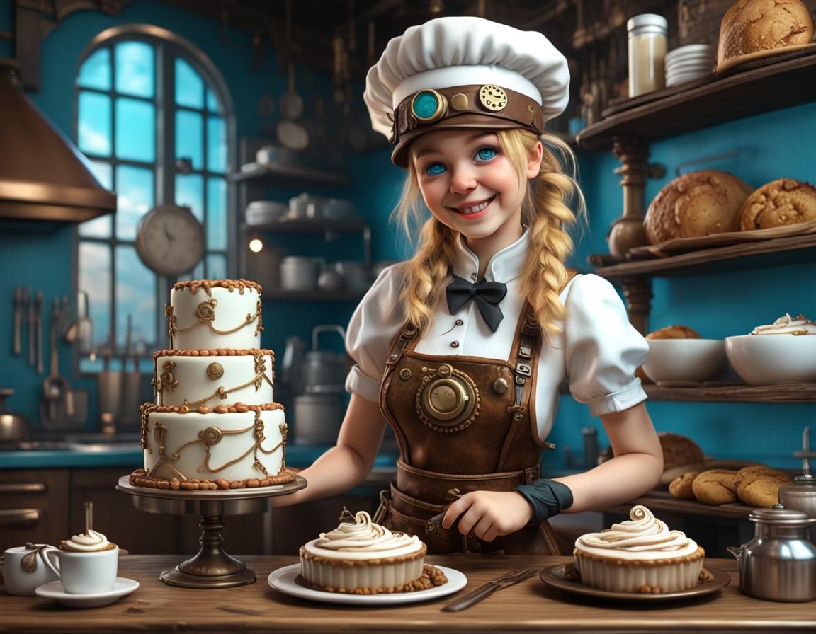 Steampunk Baker Girl