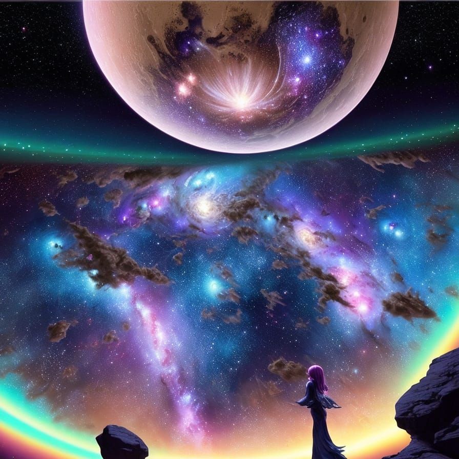 Carly Gilbert in Space, 3D Anime Art