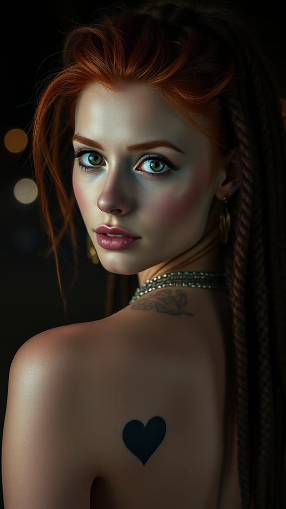 Redhead Heart Tattoo