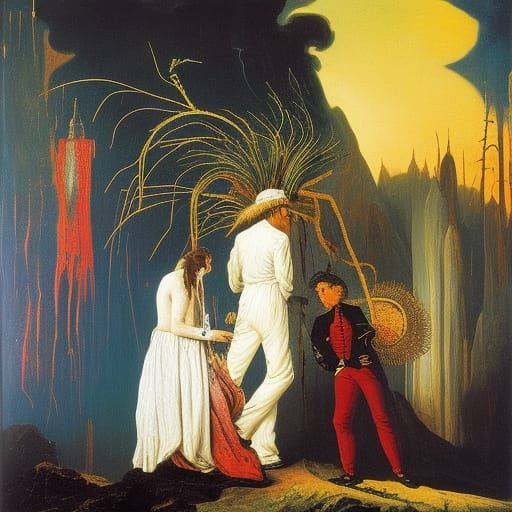 Romantic Landscape Meets Neo-Expressionism