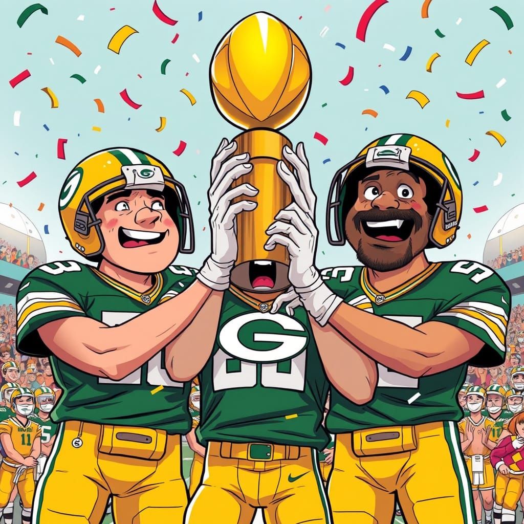 Green Bay Packers Triumph in Vibrant, Dynamic Style