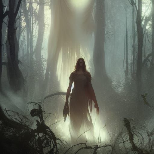 Dark Fantasy Masterpiece with Dynamic Lighting