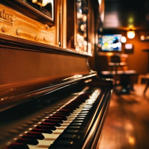 Piano at Midwest Bar: Professional Photography