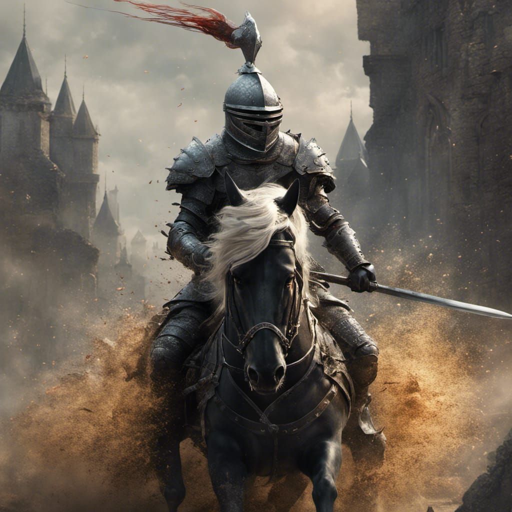 Mediaeval Knight, jousting.