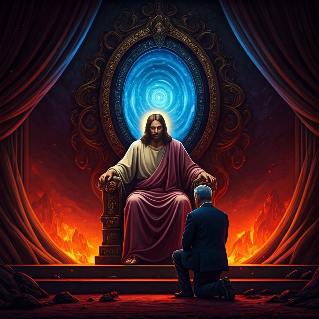 Jesus Reveals Hell to Netanyahu: Renaissance Art