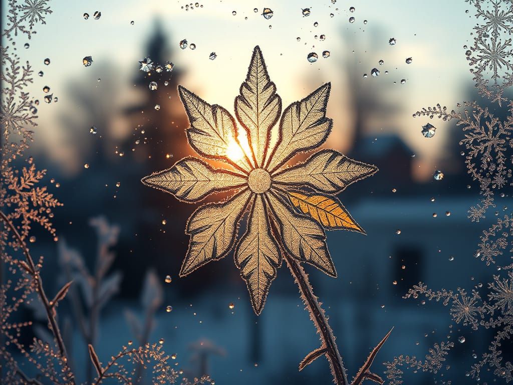 Vibrant Frost Patterns Emerge at Dawn