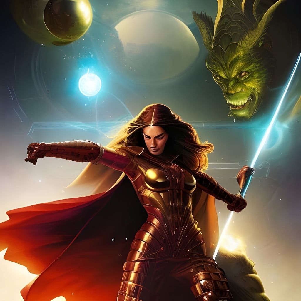 Time Traveler Villain in Comic Book Art Style