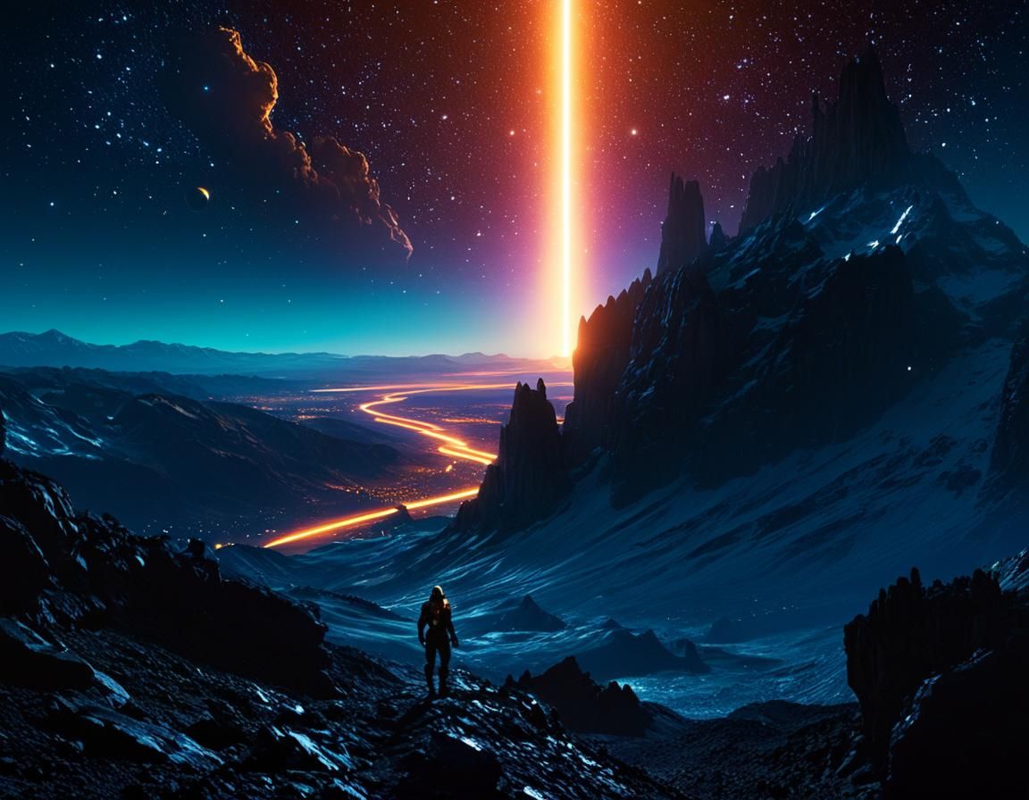 Endless Illumination: A Cinematic Starscape