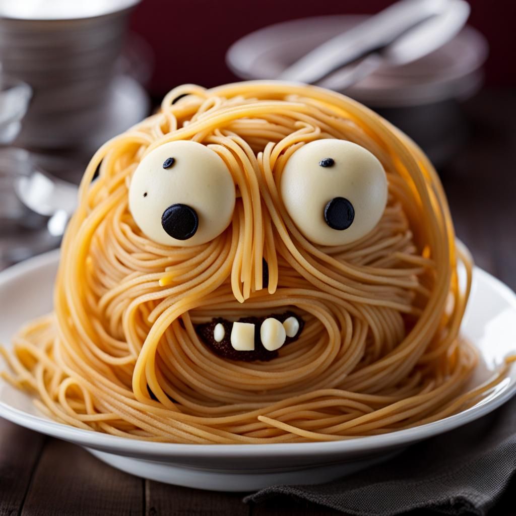 Spaghetti with a Creepy Face: AI Art