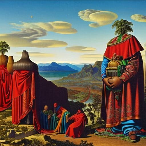 Rivers of Babylon: Photorealistic Surrealist Abstract Art