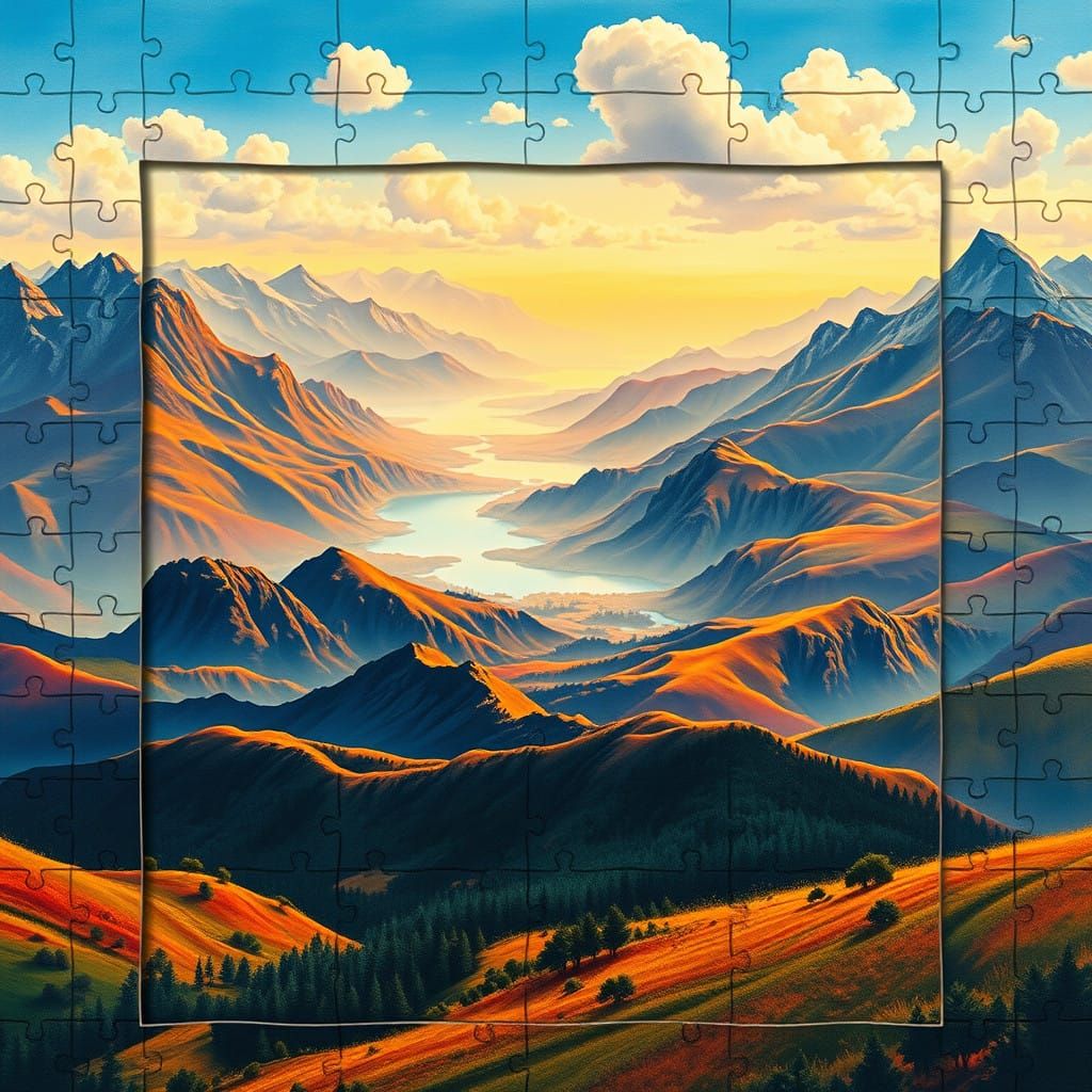 Ethereal Landscape Puzzle Brims with Vibrant Energy