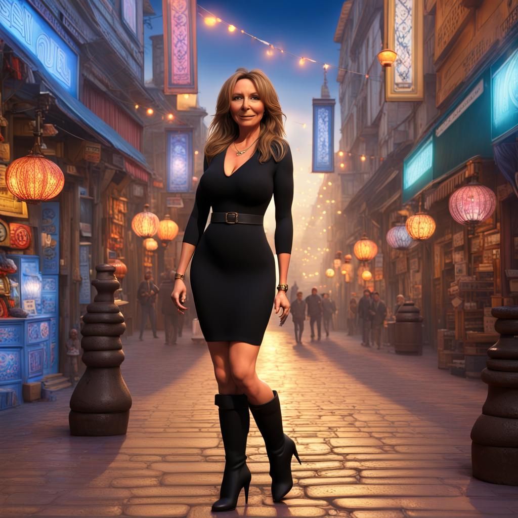 Carol Vorderman Visits Grand Bazaar: 3D Digital Art