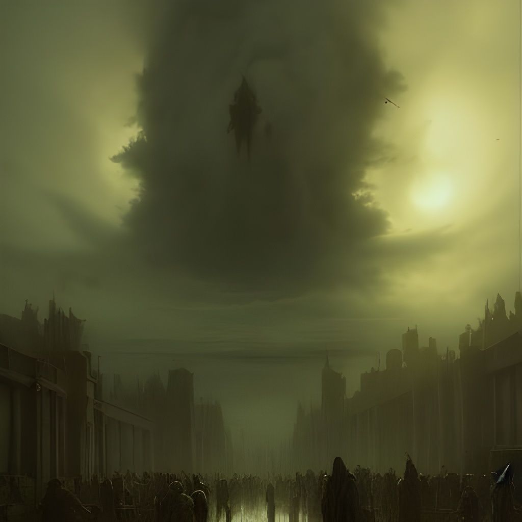 Post-Apocalyptic Town Inspired by Gustave Doré
