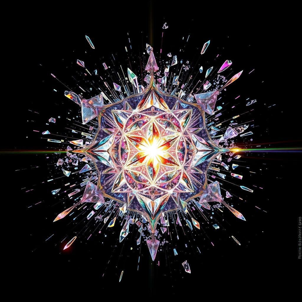 Cosmic Flower of Life in Splendid Shattered Glory