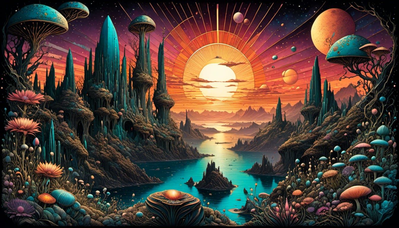 Sunset on Another Planet