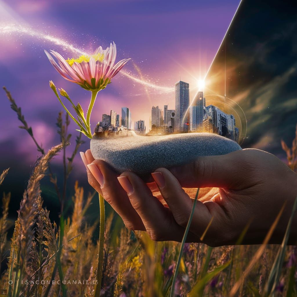 Universe in a Grain of Sand: Hyperrealistic Infinity