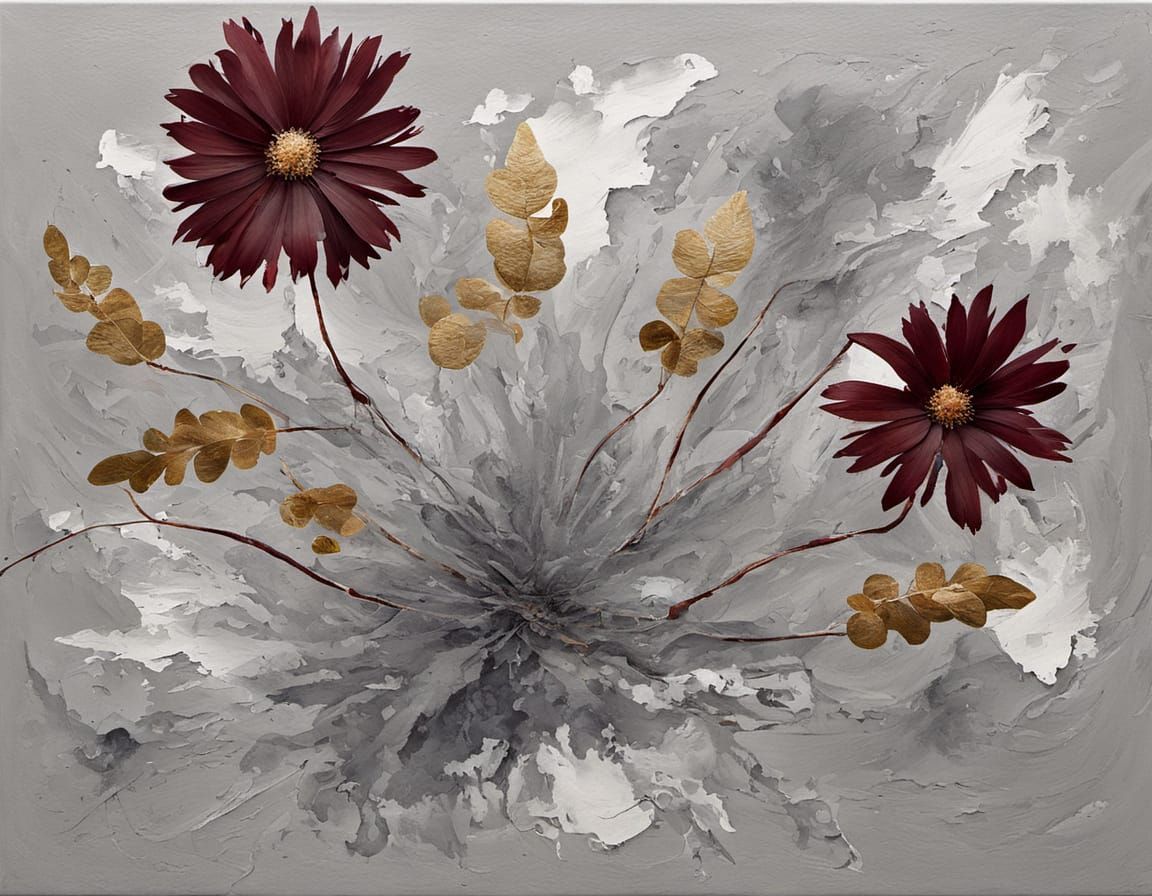 Surreal Ghost Battleship Painting in Abstract Ultraminimalis...