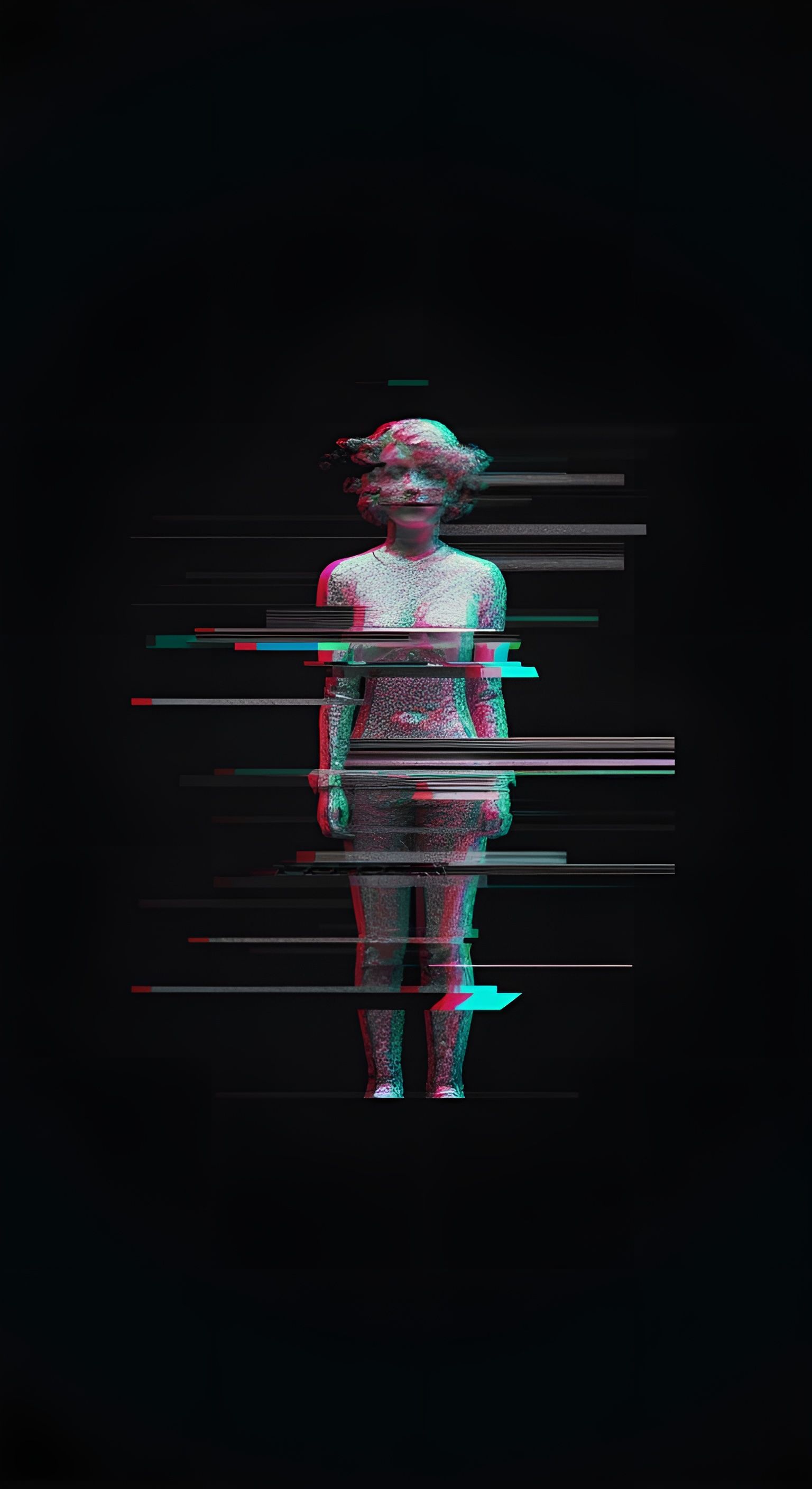 Abstract Glitch Art with Evolving Patterns