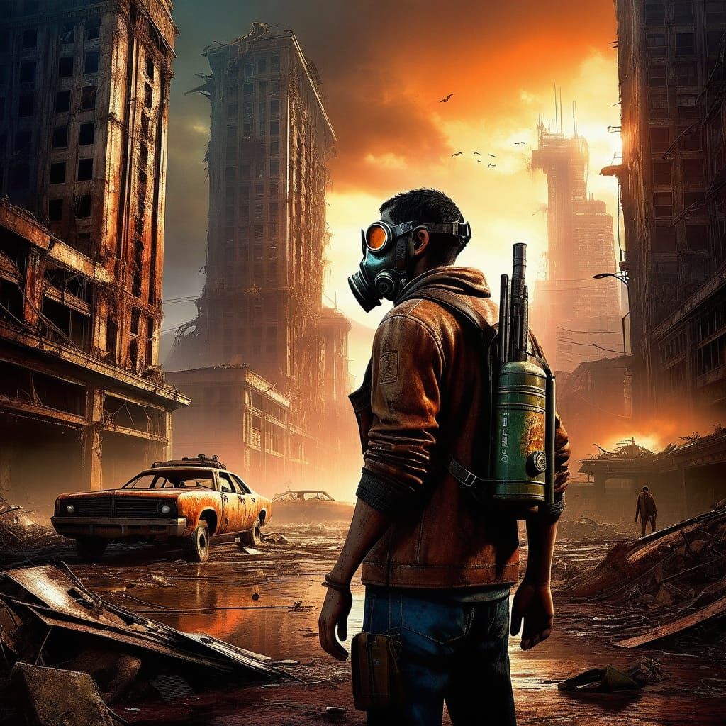 Post-Apocalyptic Survivor in a Toxic Wasteland