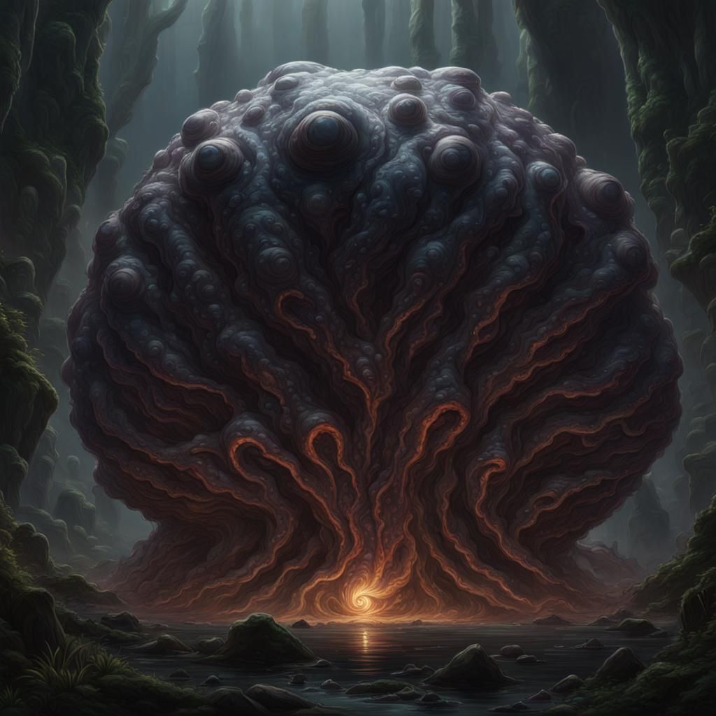 Shoggoth Concept Art in Dark Fantasy Style