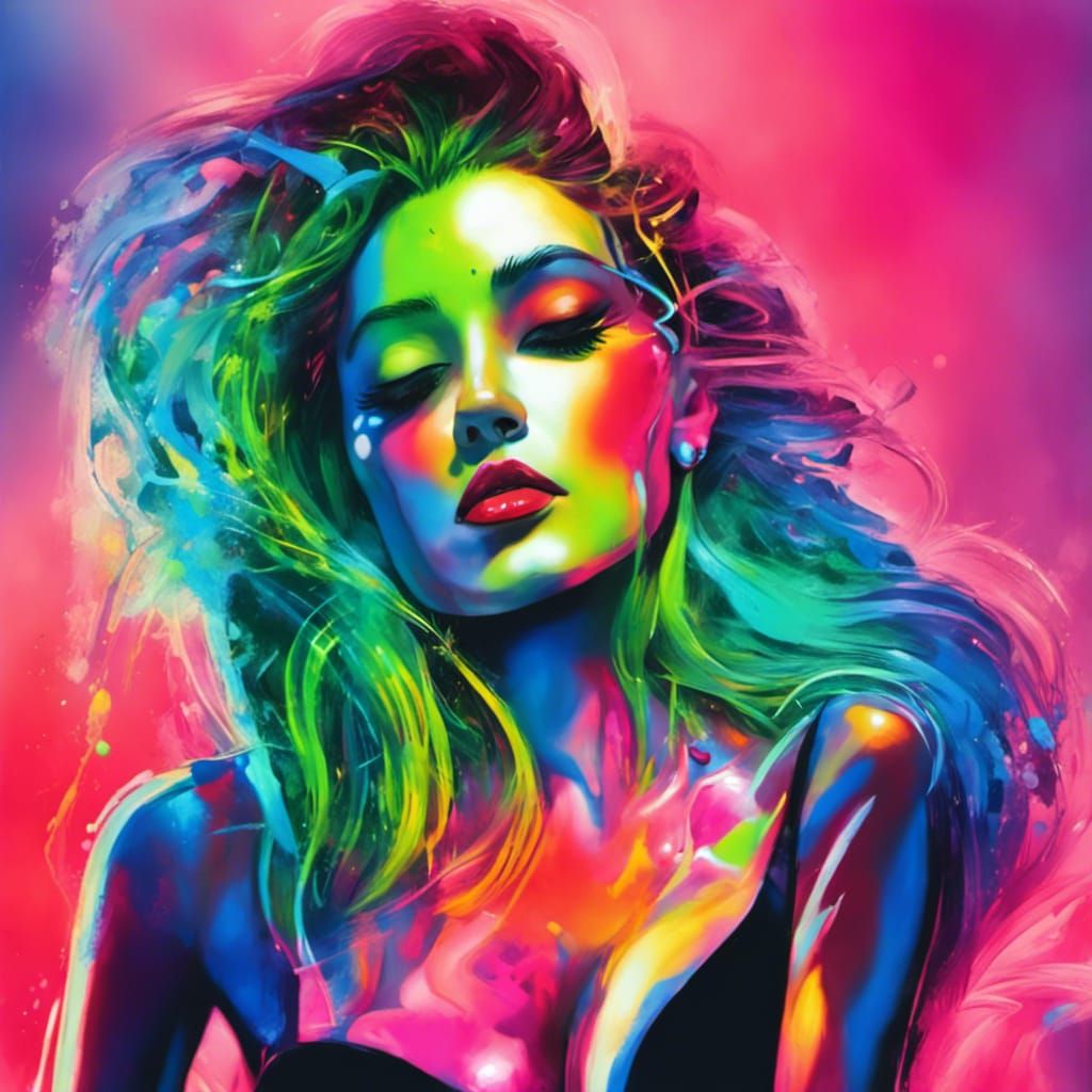 Beautiful woman, enjoying a night out on the town.