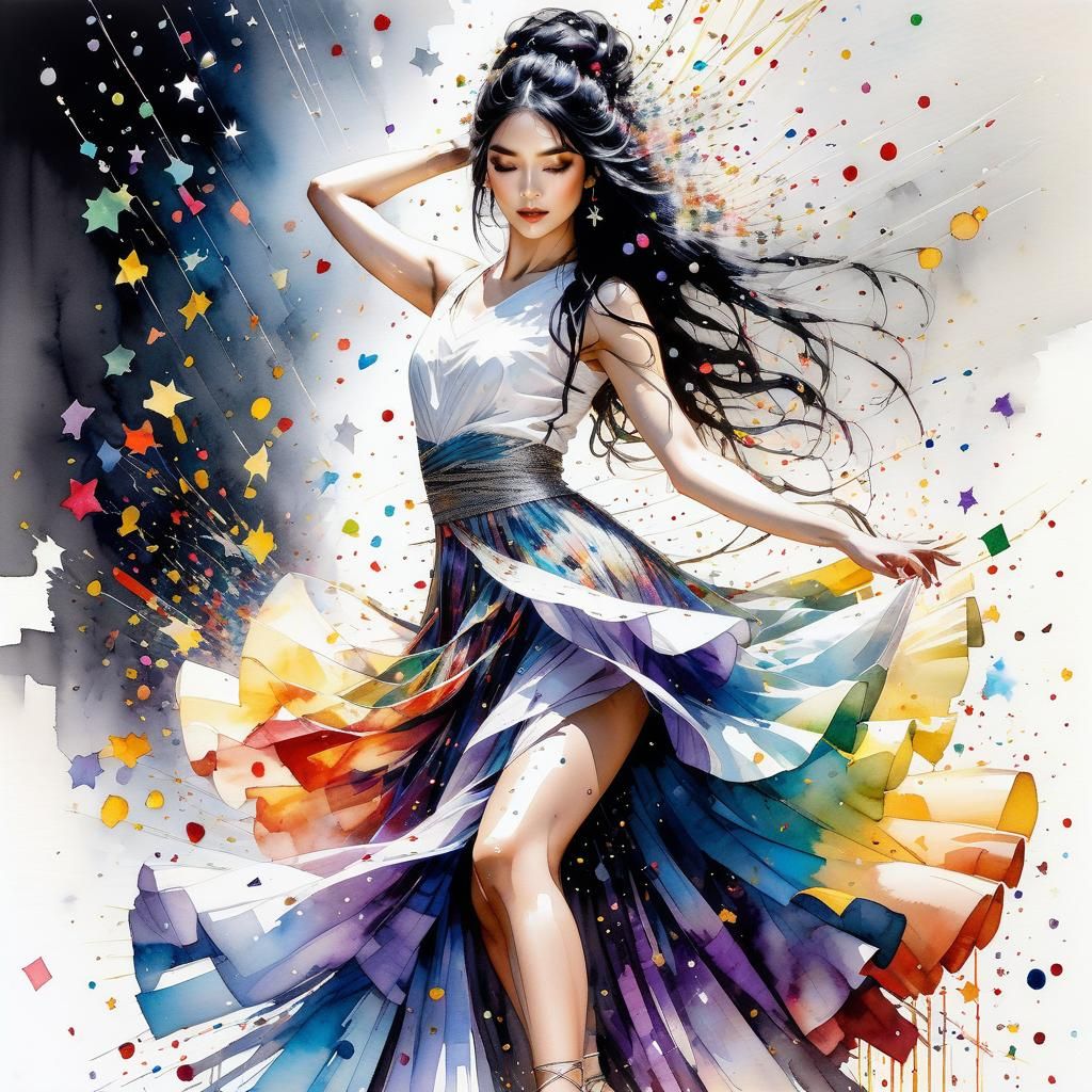 Confetti gipsy dance