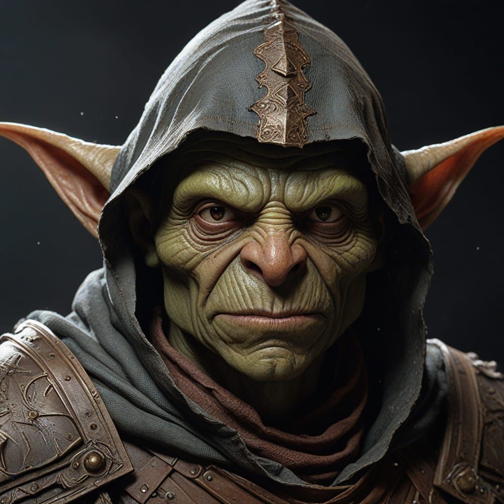 Goblin Warrior in Medieval Armor