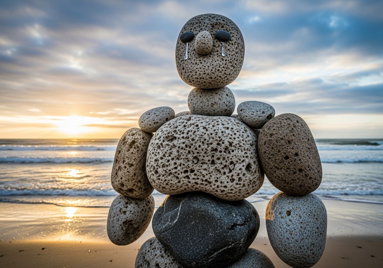 Stoneman on the Sun-Kissed Schist