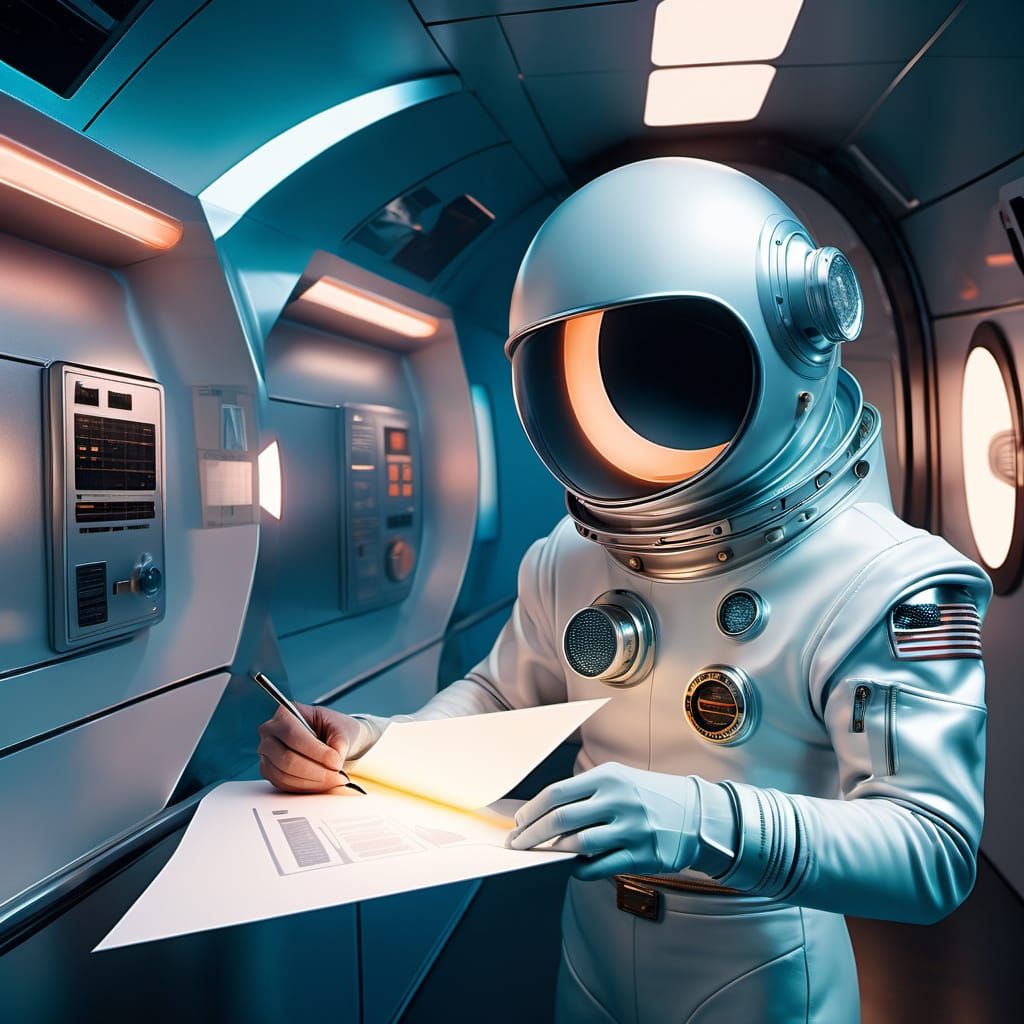 Astronaut Submits Suggestion on Retro-Futuristic Slave Ship