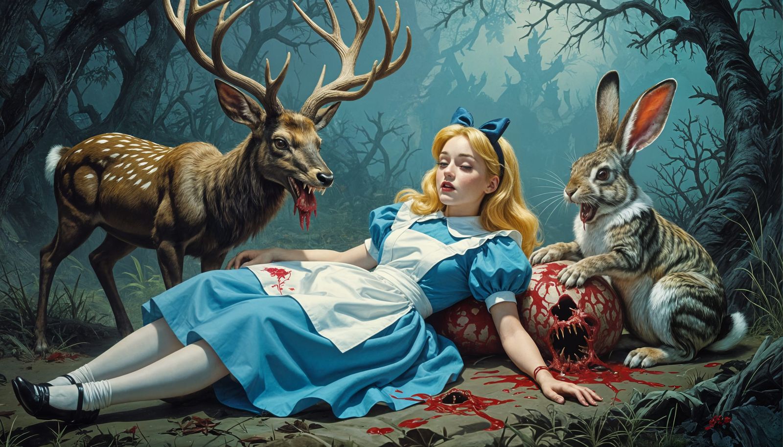 Macabre Alice in Wonderland Nightmare