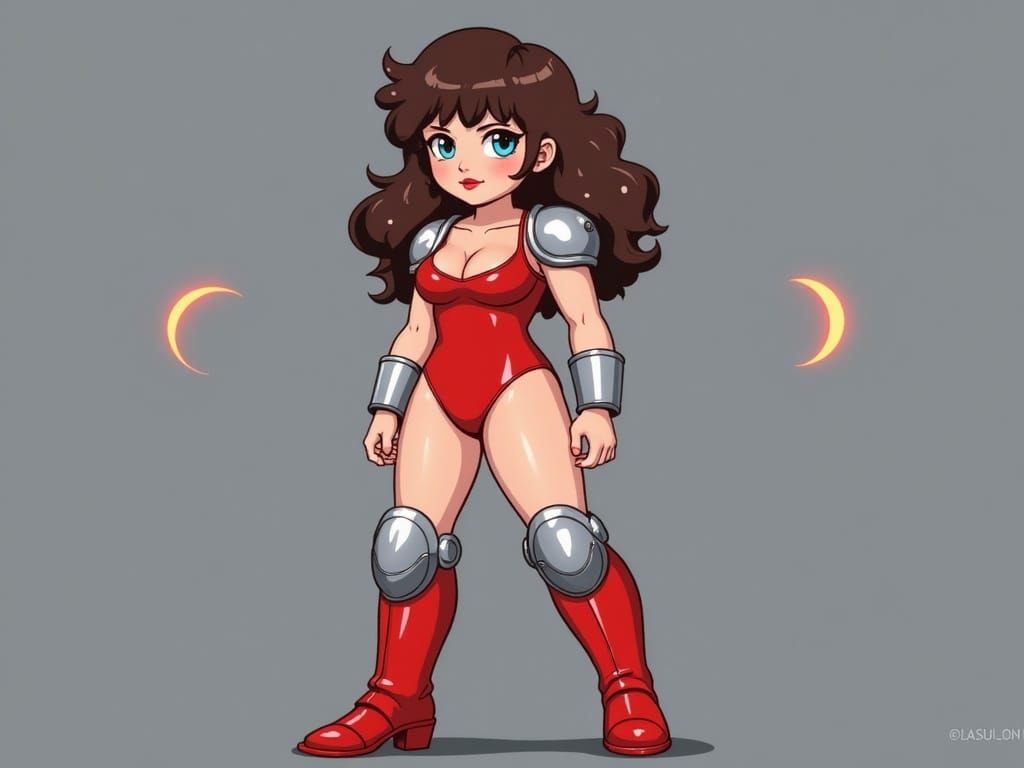 Sci-Fi Anime Action Hero on Alien Planet