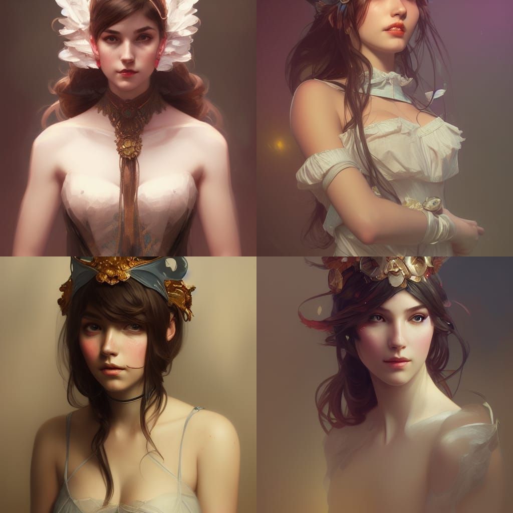 Girl with Garter: Hyperdetailed Portrait in 8k