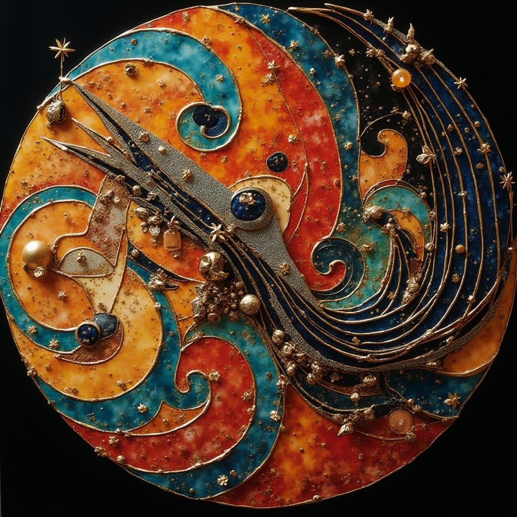 Expressive Sculpture of Reflected Glory in Art Deco Style