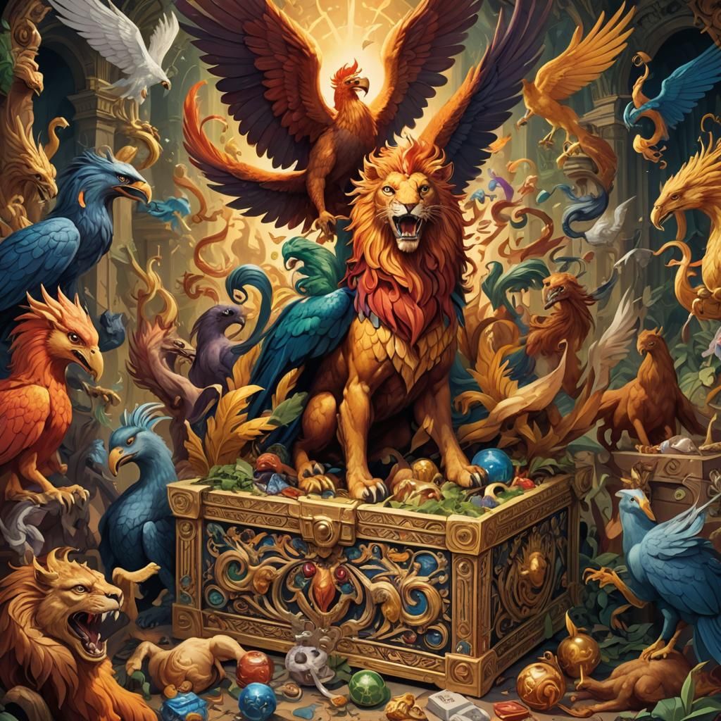 Pandora's Box Interior: A Surreal Illustration